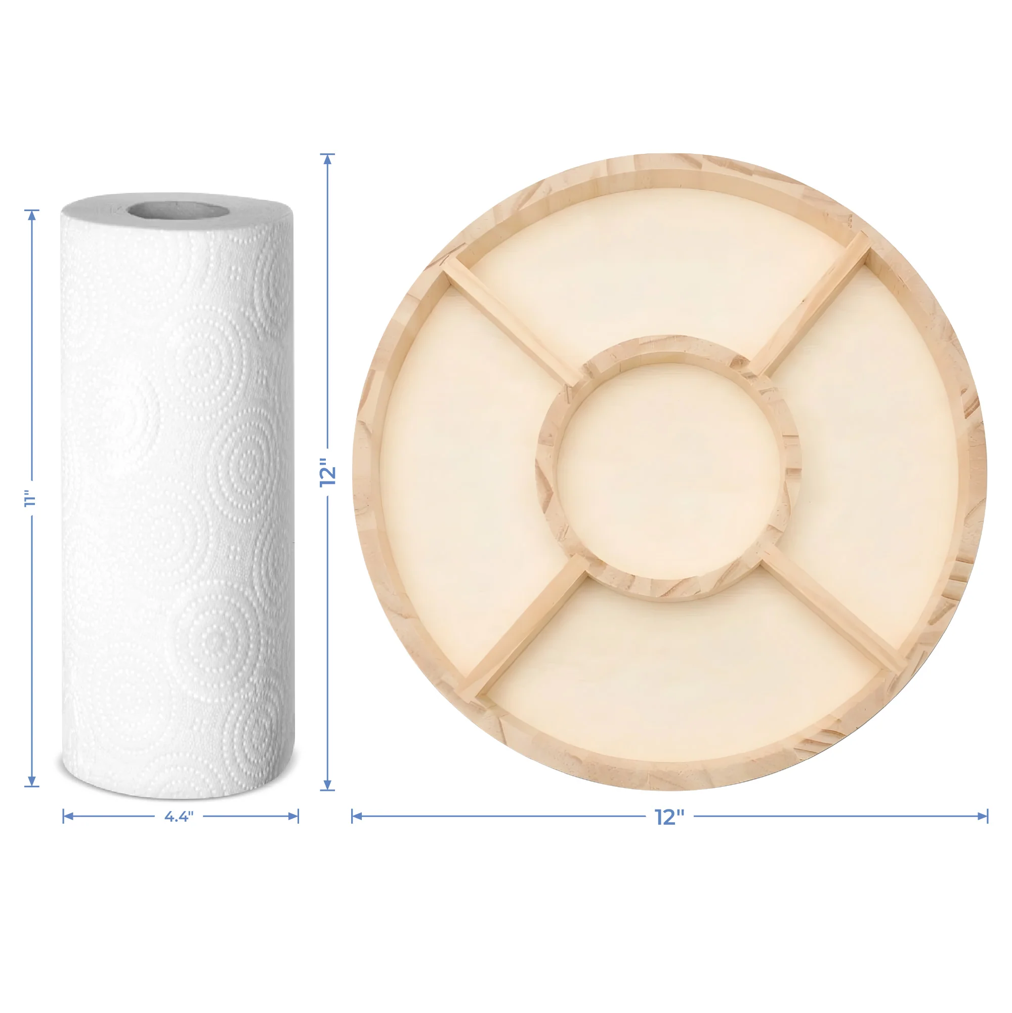12" Round Candy Tray, 5 Part - Image 8