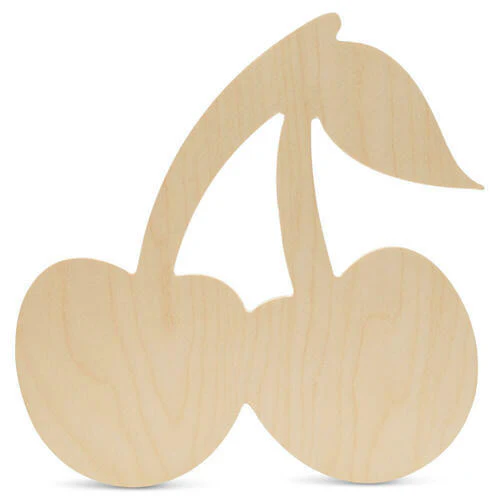 12" Wood Cherries Cutout, 12" x 12" x 1/4"