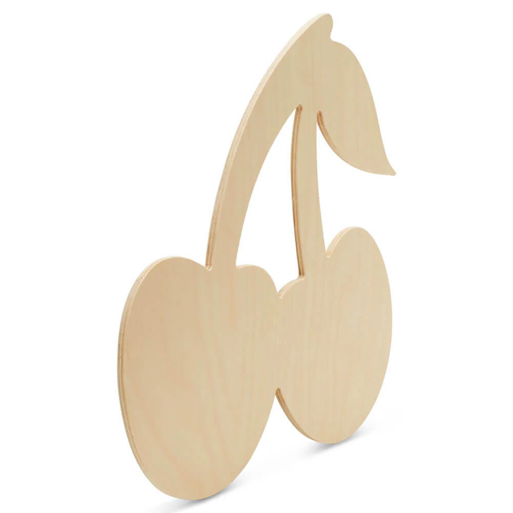 12" Wood Cherries Cutout, 12" x 12" x 1/4" - Image 4