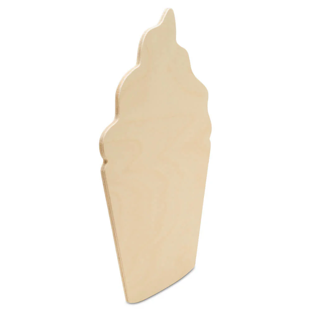 12" Wood Cupcake Cutout, 12" x 8" x 1/4" - Image 3