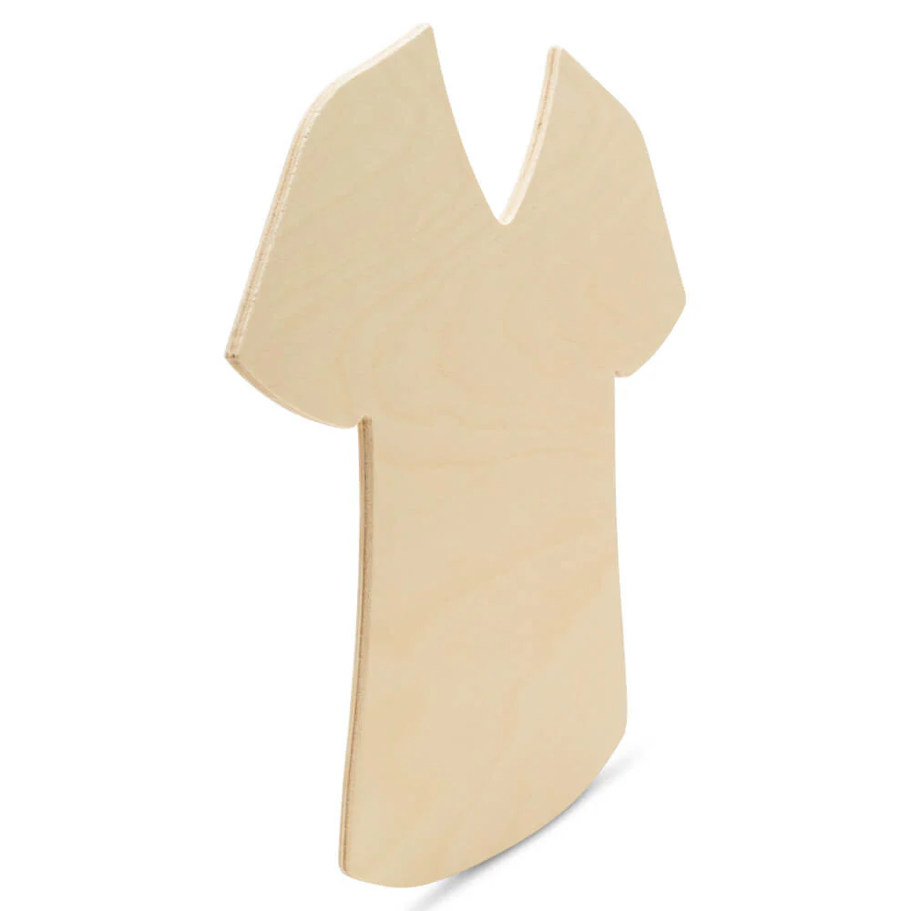 12" Wood Nurse Scrub Cutout, 12" x 11.75" x 1/4" - Image 3