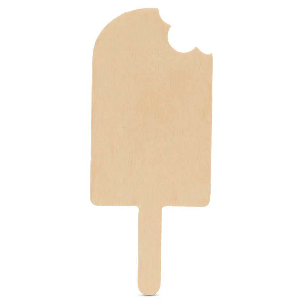 12" Wood Popsicle Cutout, 12" x 5" x 1/4"