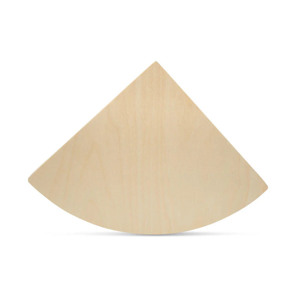 12" Wood Watermelon Slice Cutout, 12" x 8.5" x 1/4"