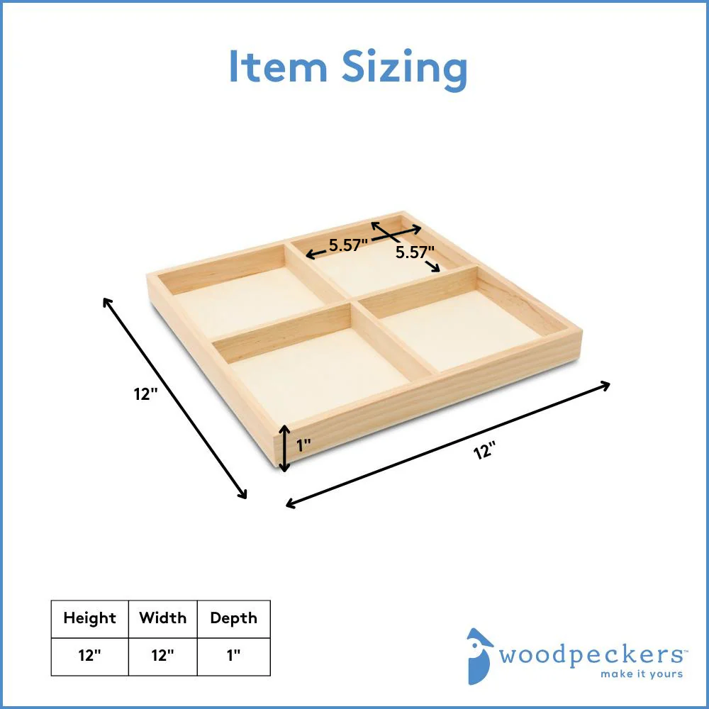 12 x 12 Candy Tray, 4 Part - Image 3