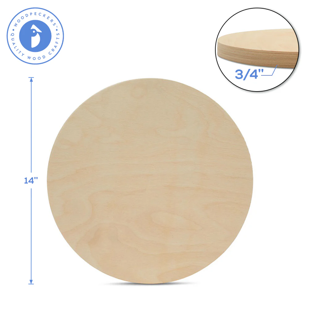 14" Wooden Circle Cutout - Image 6