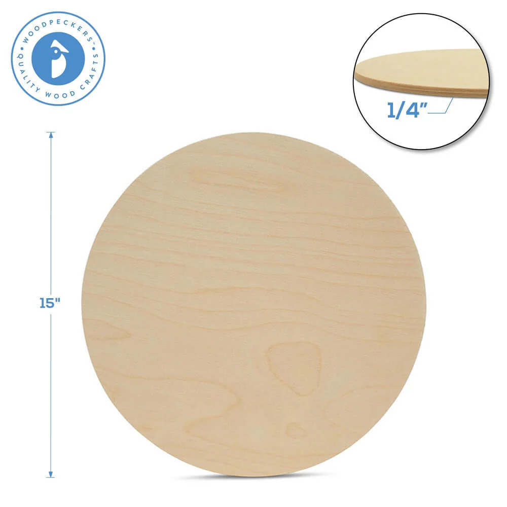 15" Wooden Circle Cutout - Image 4