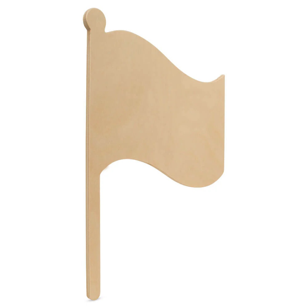 16" Wood Flag Cutout, 16" x 14.5" x 1/4" - Image 3
