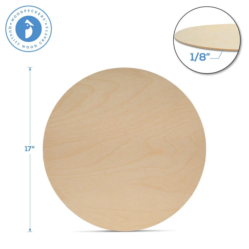 17" Wooden Circle Cutout - Image 3