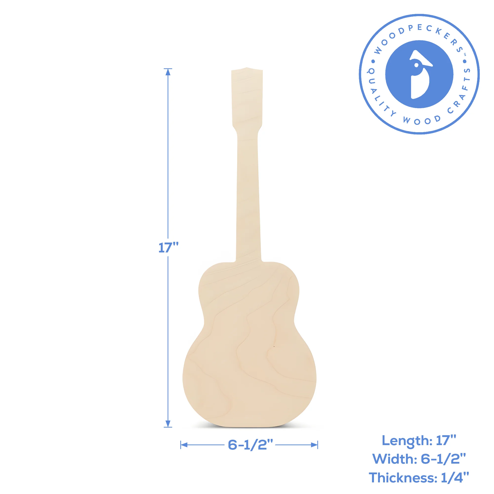 17” Unfinished Guitar Cutout - Image 4