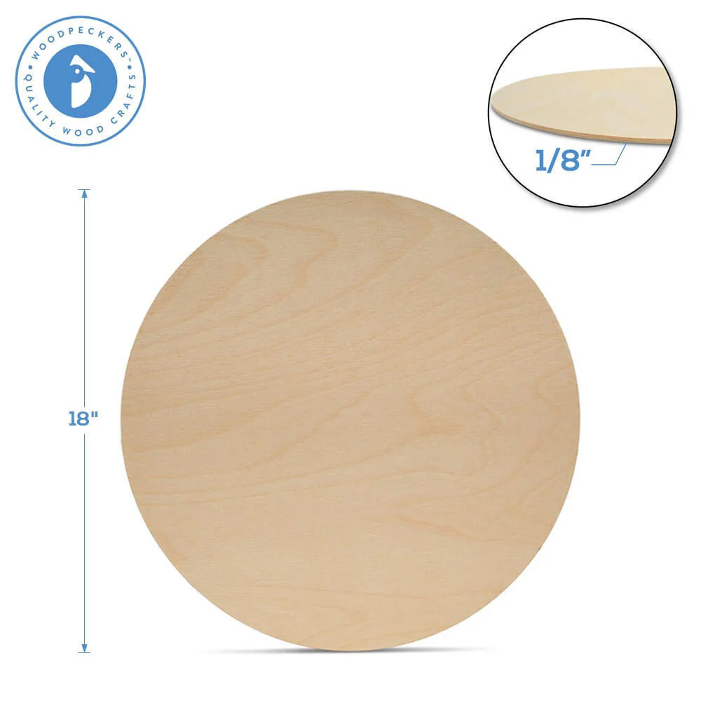 18" Wooden Circle Cutout - Image 3