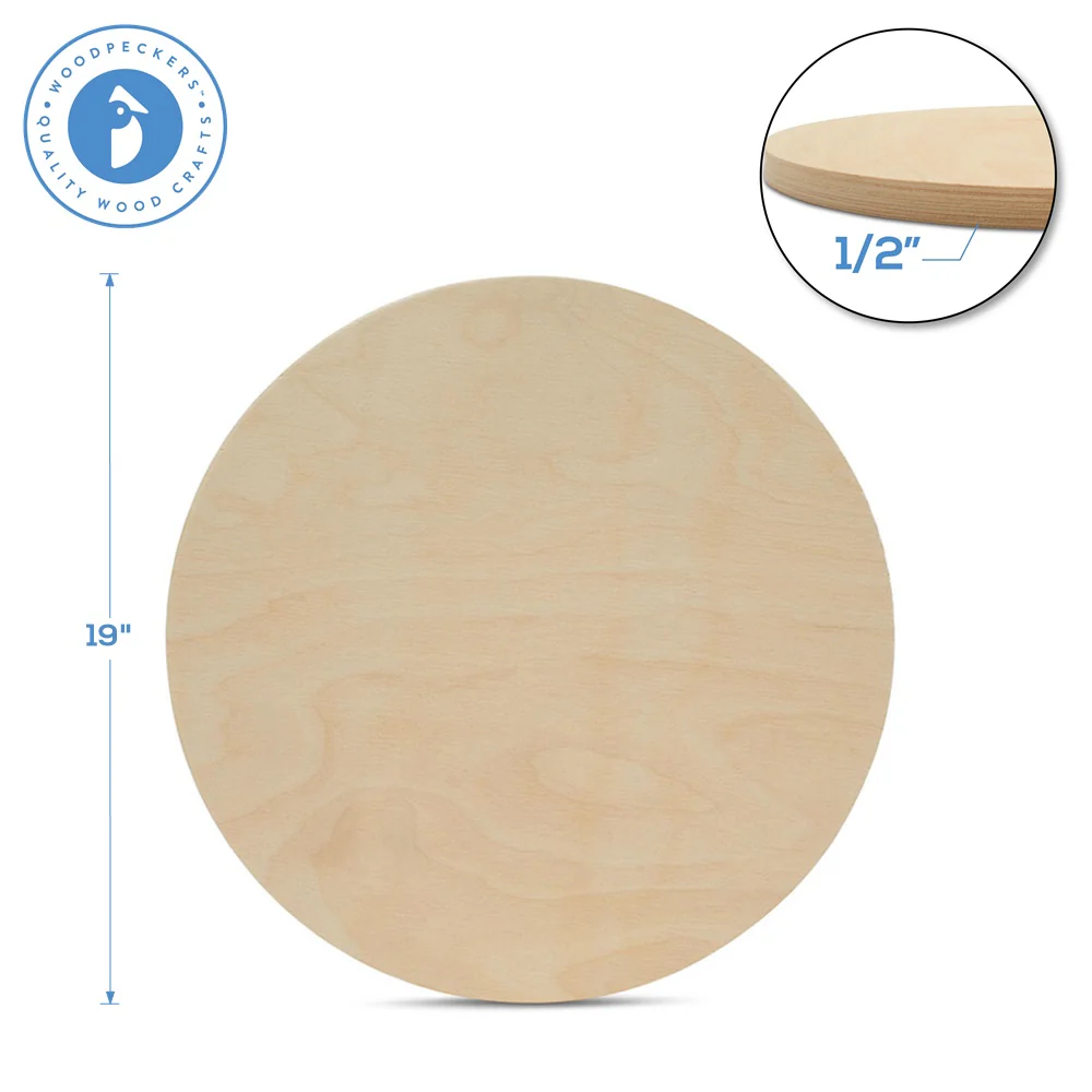 19" Wooden Circle Cutout - Image 4