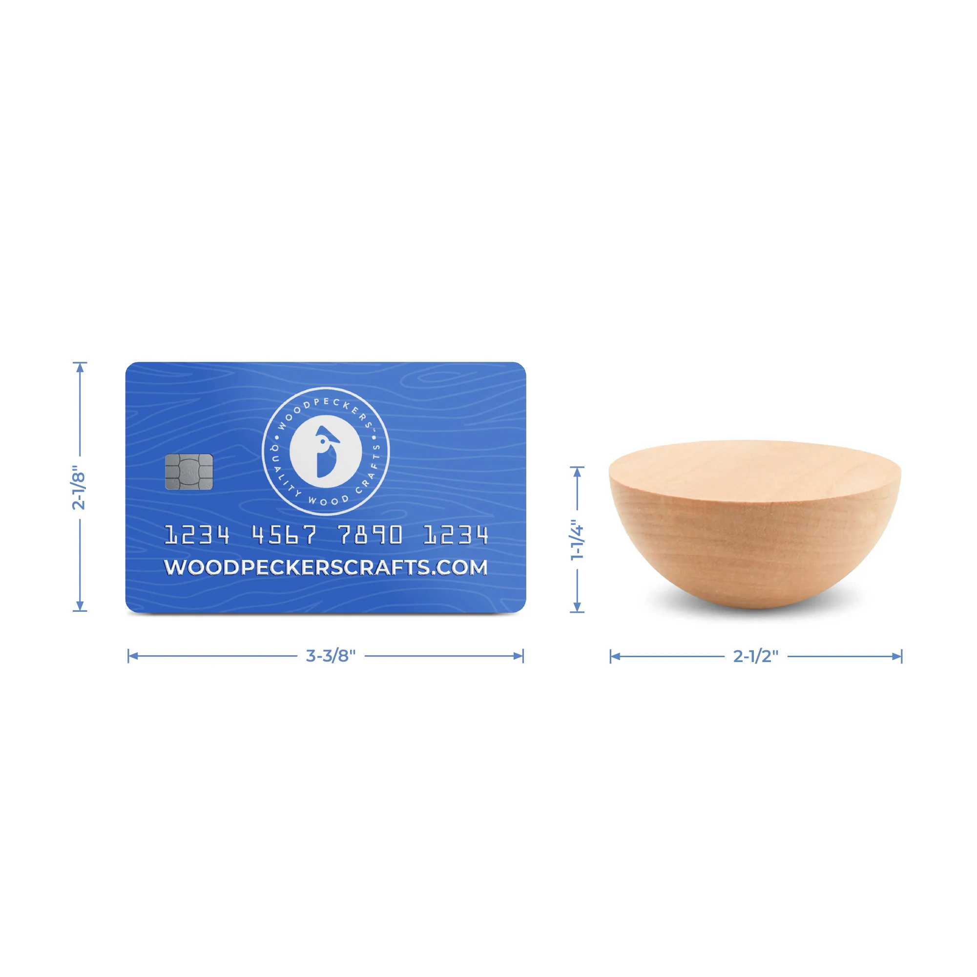 2-1/2" Split Wood Ball - Image 6