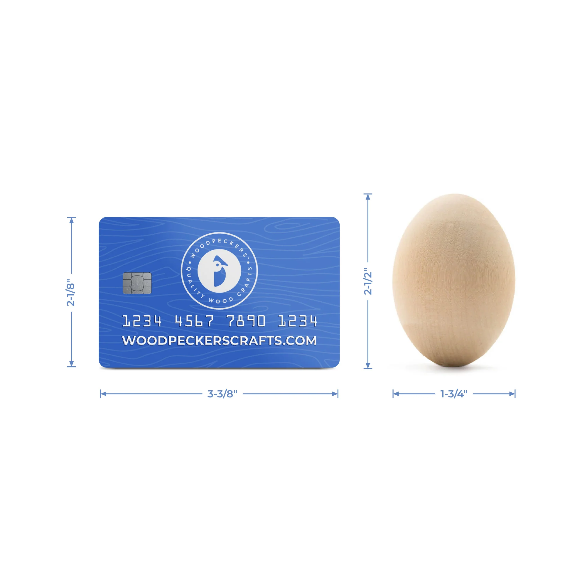 2-1/2" Wood Eggs - Image 5