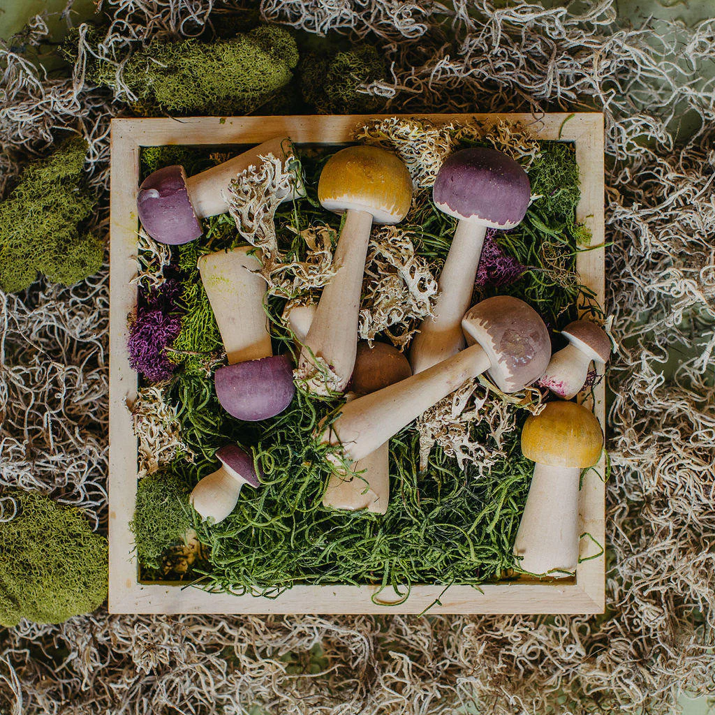 2-1/2" Wood Mushroom - Image 2
