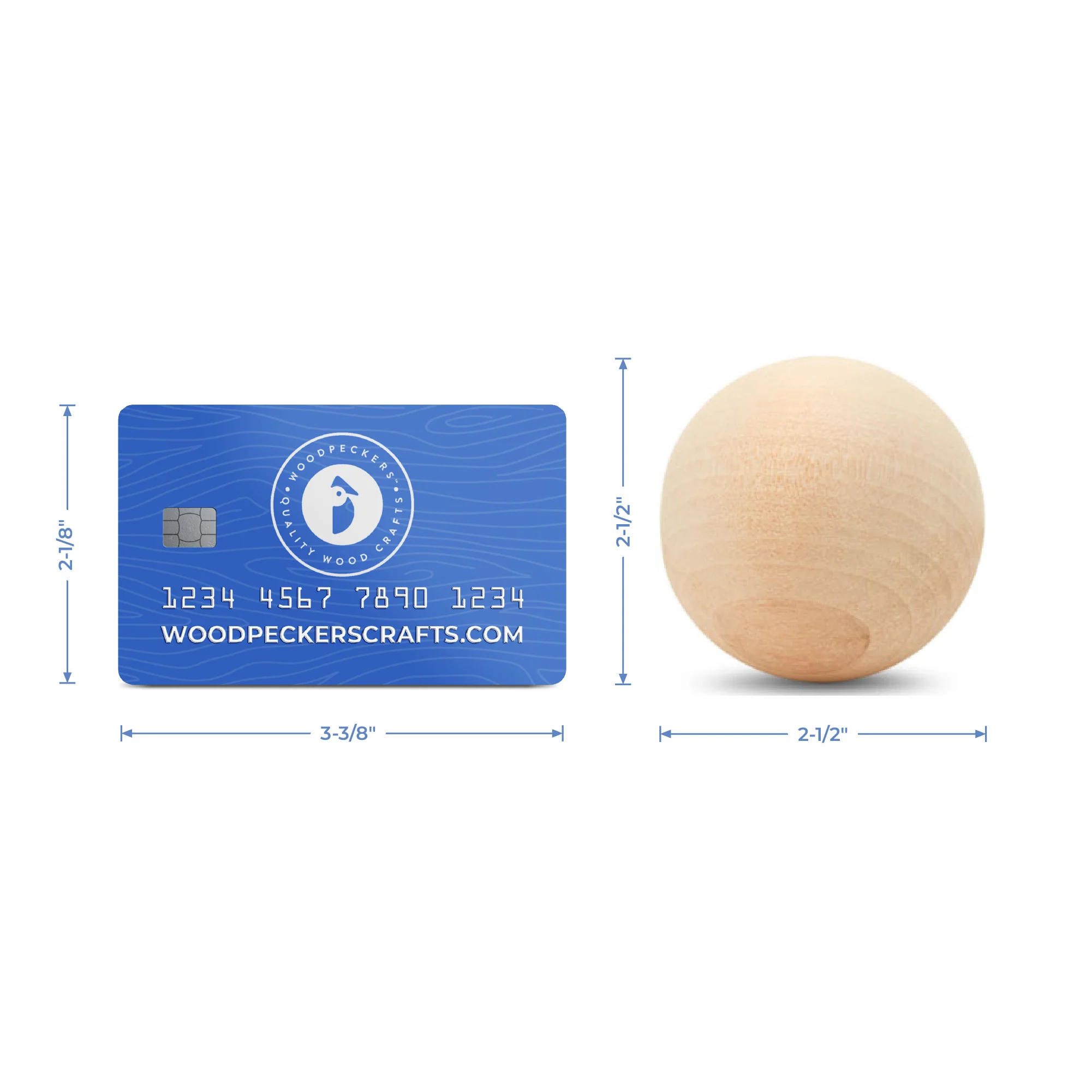 2-1/2" Wooden Ball - Image 6