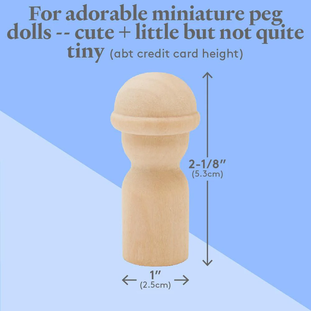 2-1/8" Community Worker Peg Doll - Image 6
