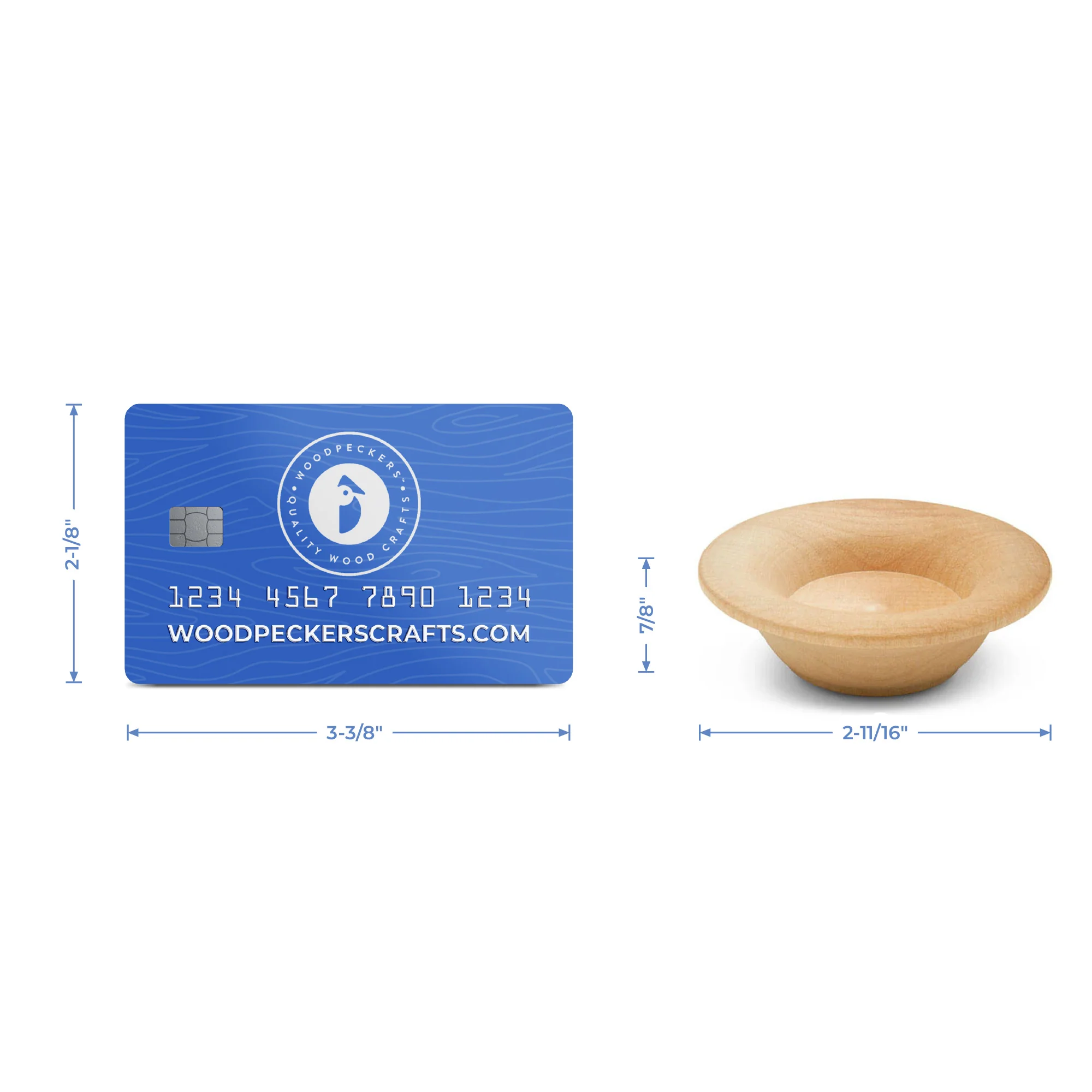 2-3/4” Mini Wooden Flared Bowls - Image 5