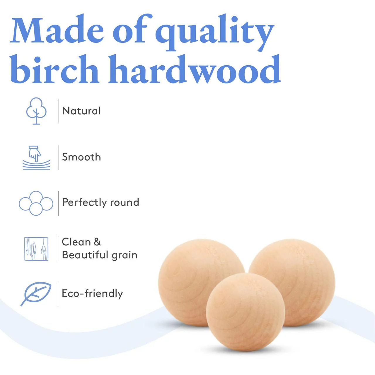 2-3/4" Wooden Ball - Image 4