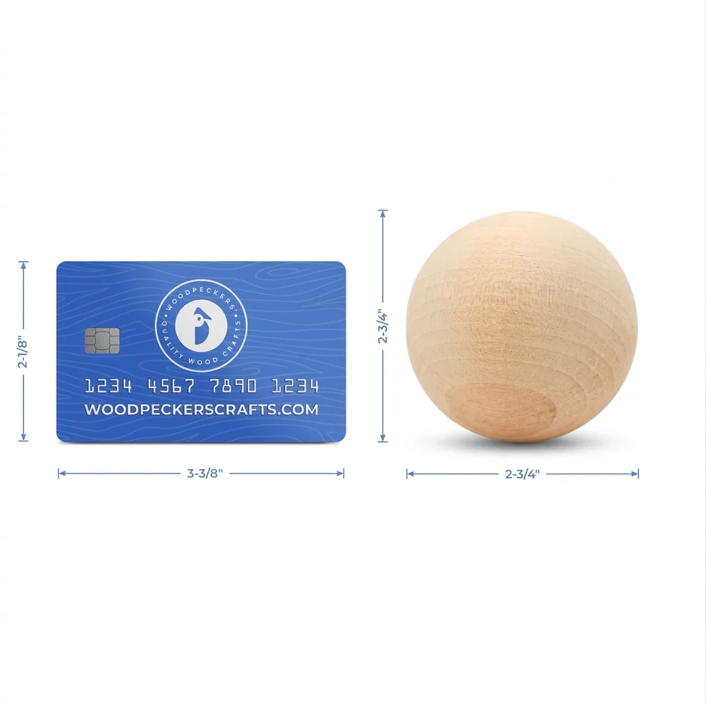 2-3/4" Wooden Ball - Image 6