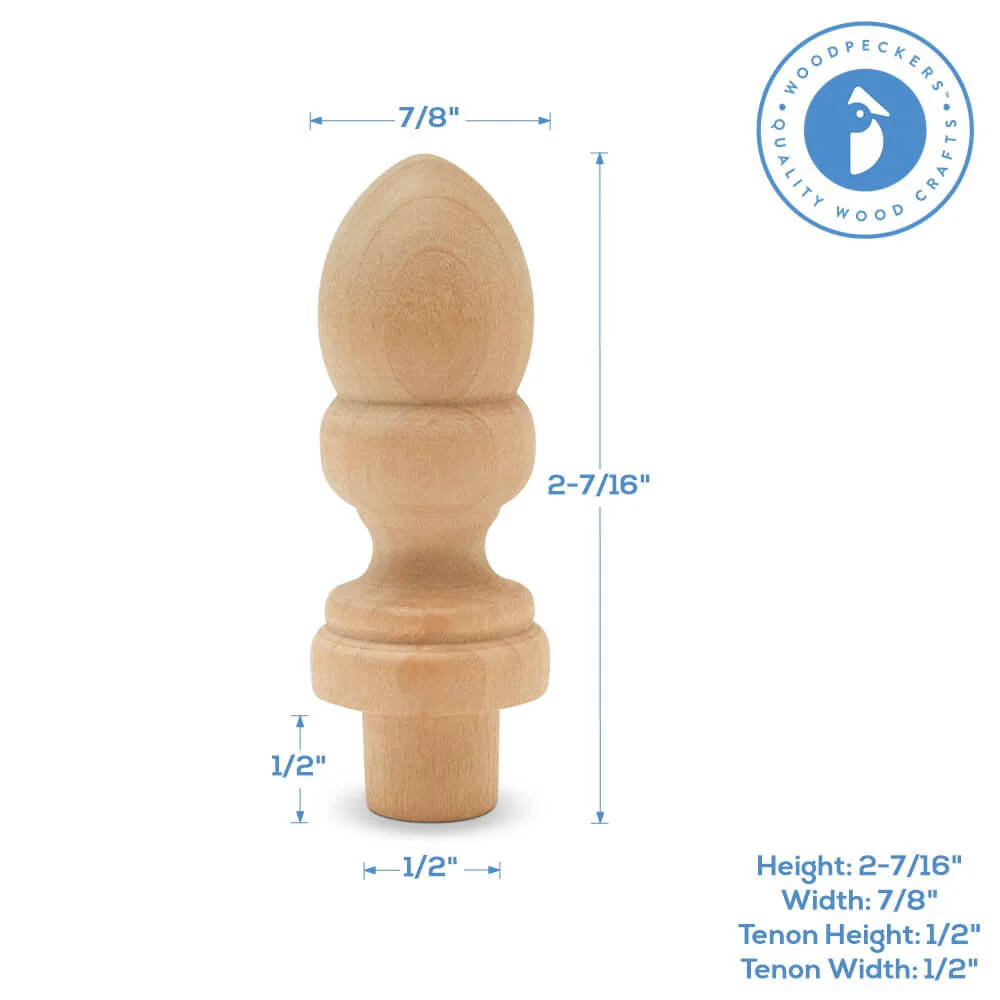 Acorn 2-7/16" Finial - Image 4