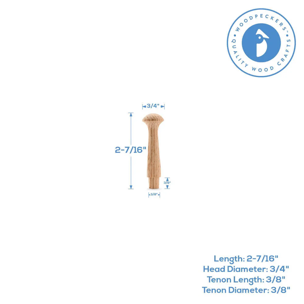2-7/16" Oak Shaker Peg - Image 6