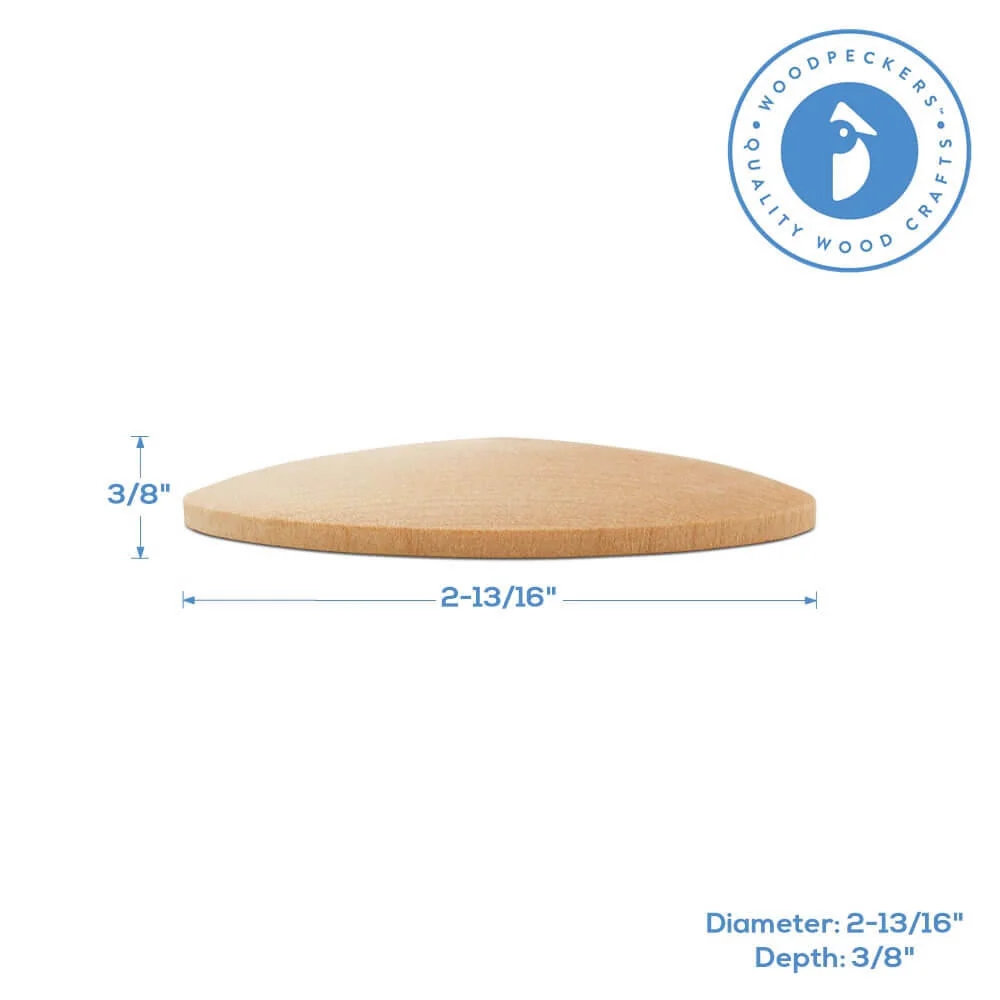 2-7/8" Domed Wooden Disc - Image 6