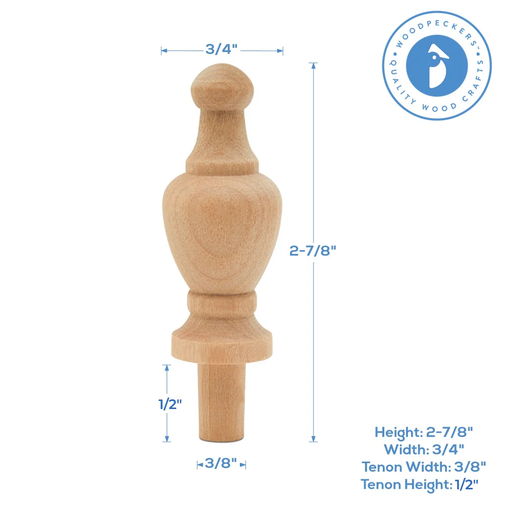 Classic Spire 2-7/8" Wood Finial - Image 4
