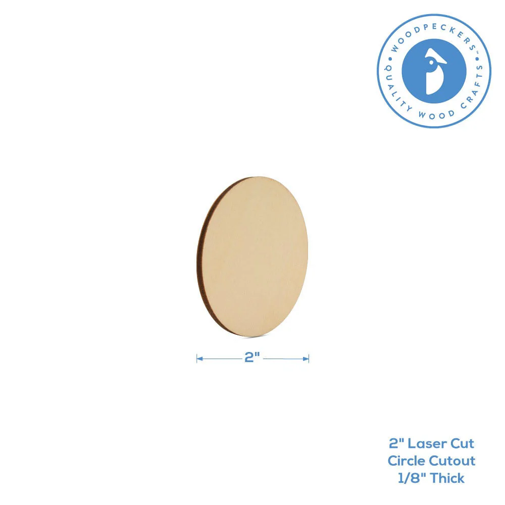 2" Wooden Circle Cutout - Image 6