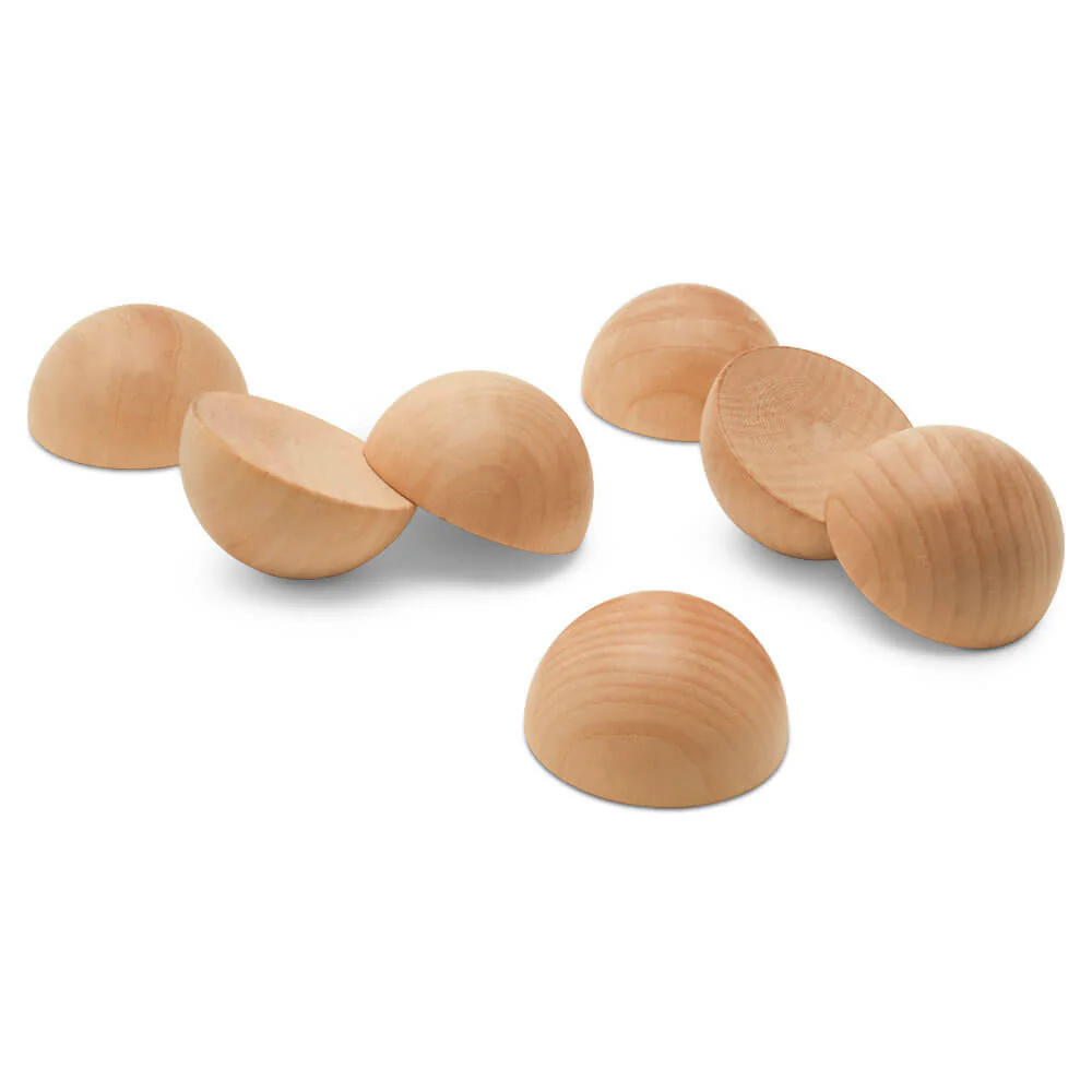 2" Split Wood Ball - Image 3