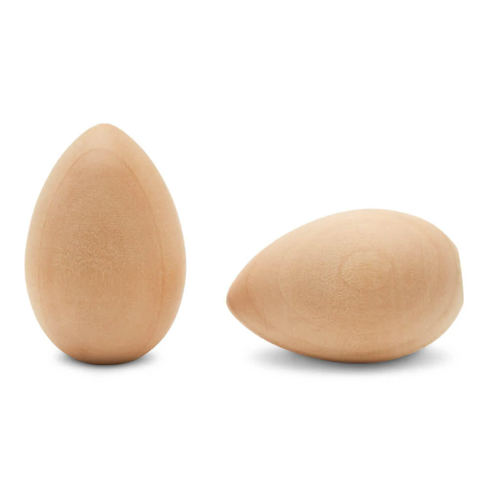 2" Unfinished Wooden Egg