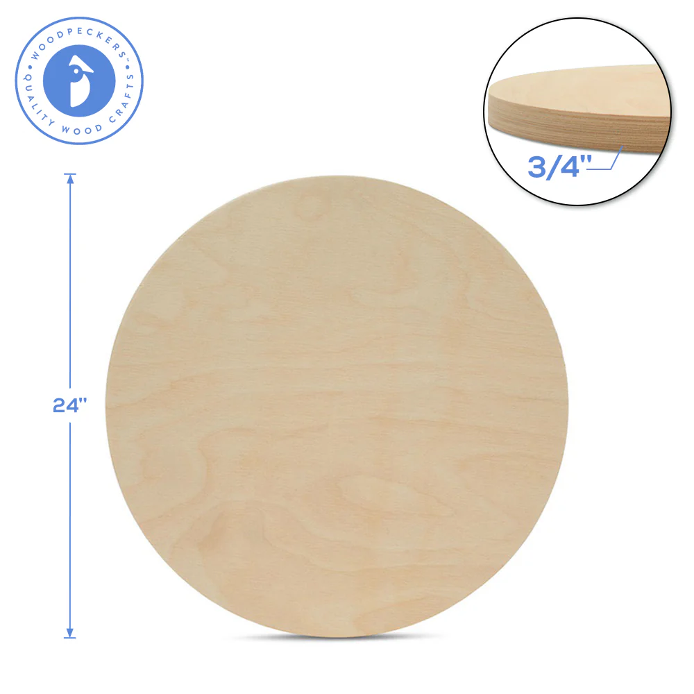 24" Wooden Circle Cutout - Image 6