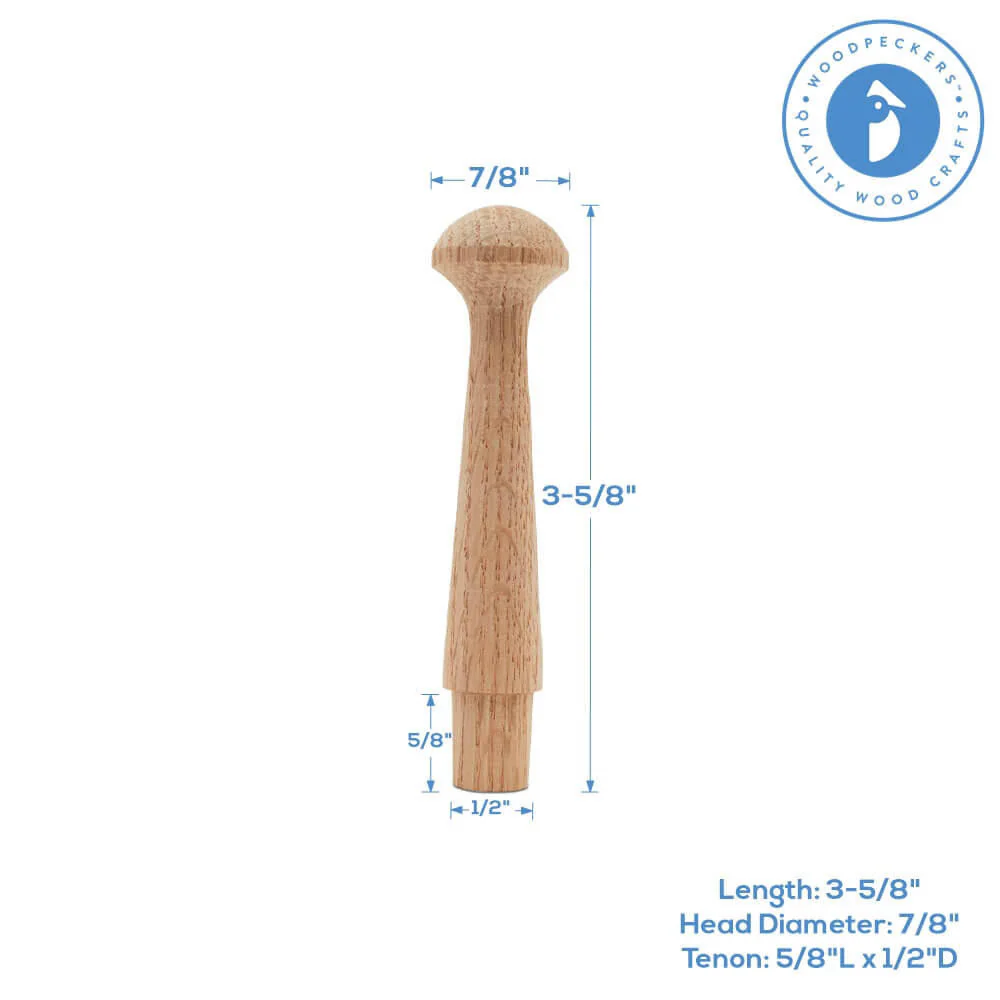 3-1/2" Oak Shaker Peg - Image 6