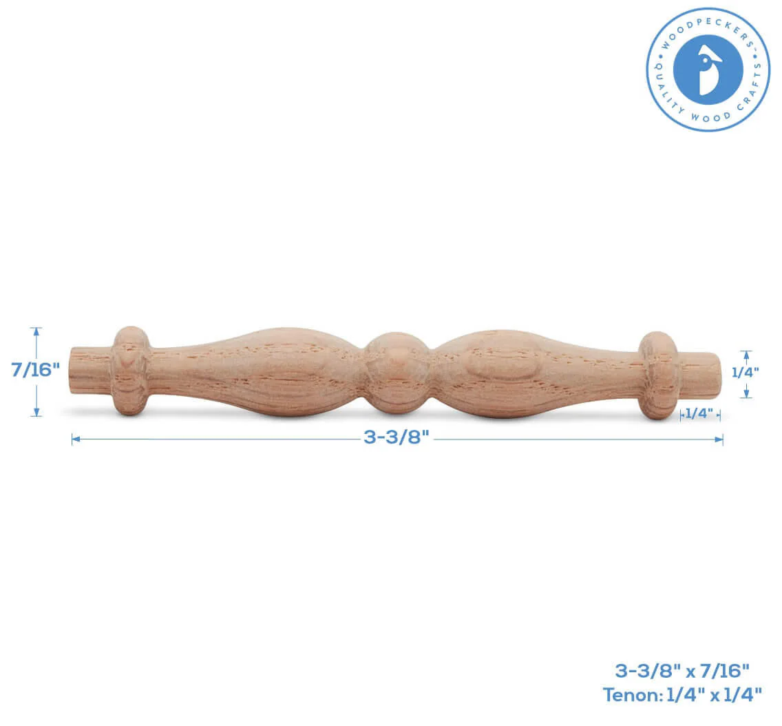 3-1/2" Oak Spindle - Image 5