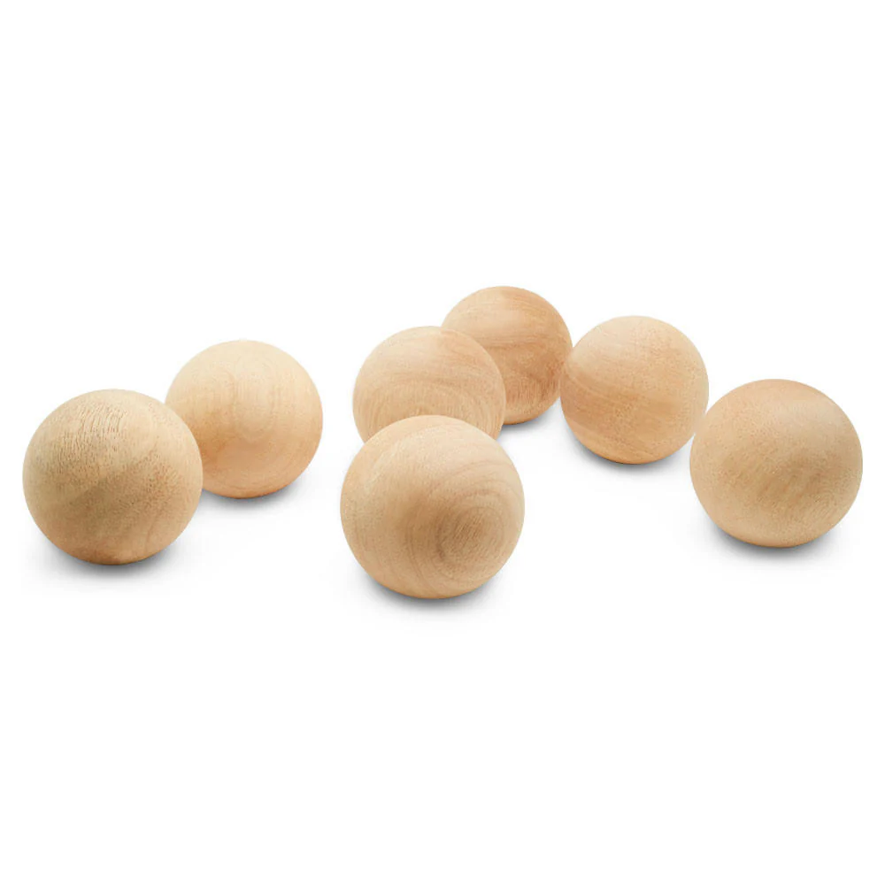 3-1/2" Wooden Ball - Image 2