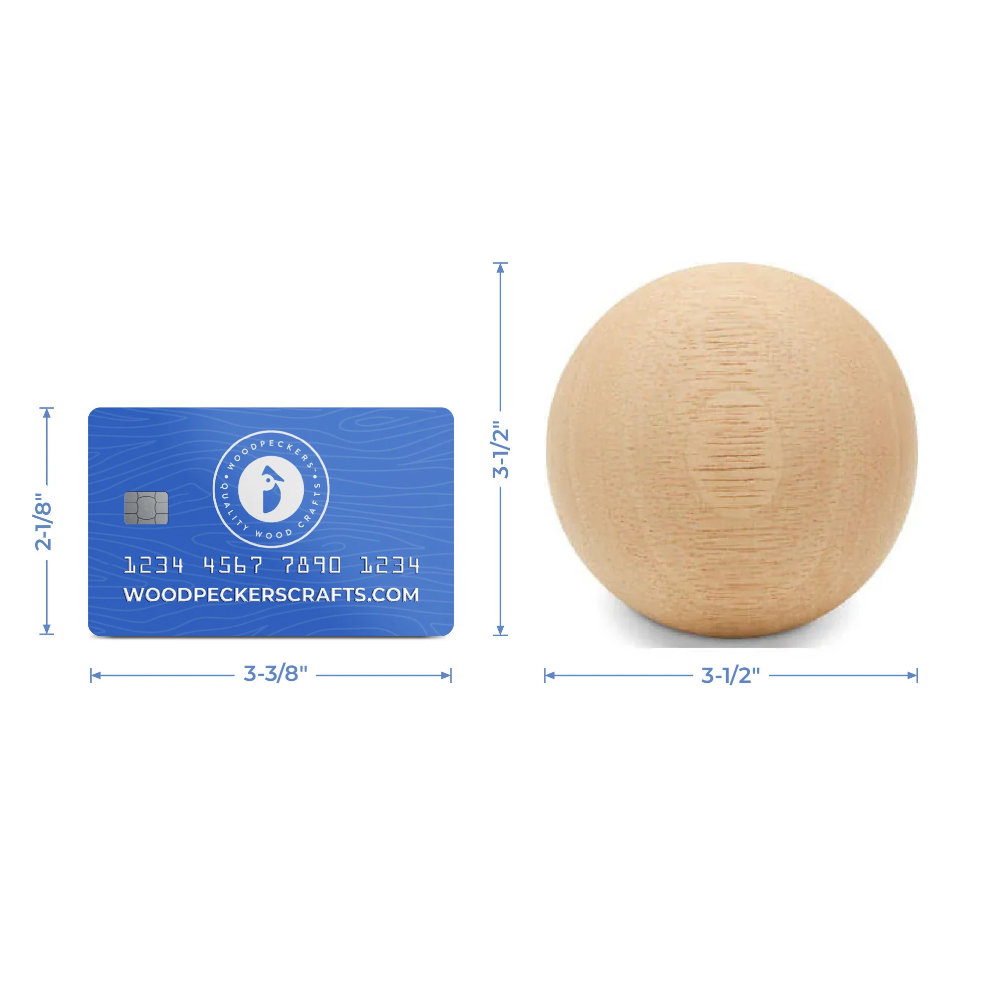3-1/2" Wooden Ball - Image 6