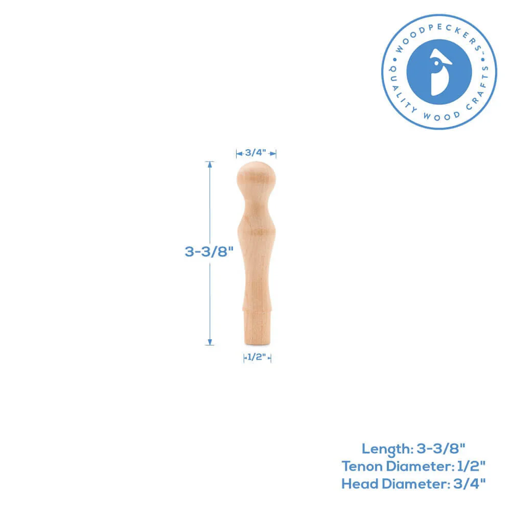 3-3/8" Birch Mug Wood Peg - Image 4