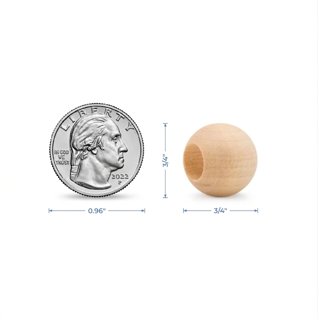 3/4" Ball Bead, 3/8" Hole - Image 6