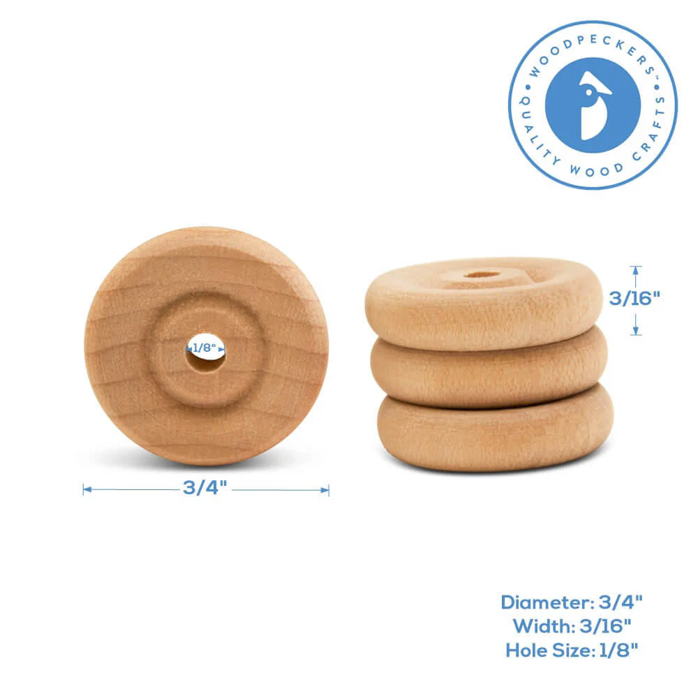 3/4" Classic Wheel, 1/8" Hole - Image 4