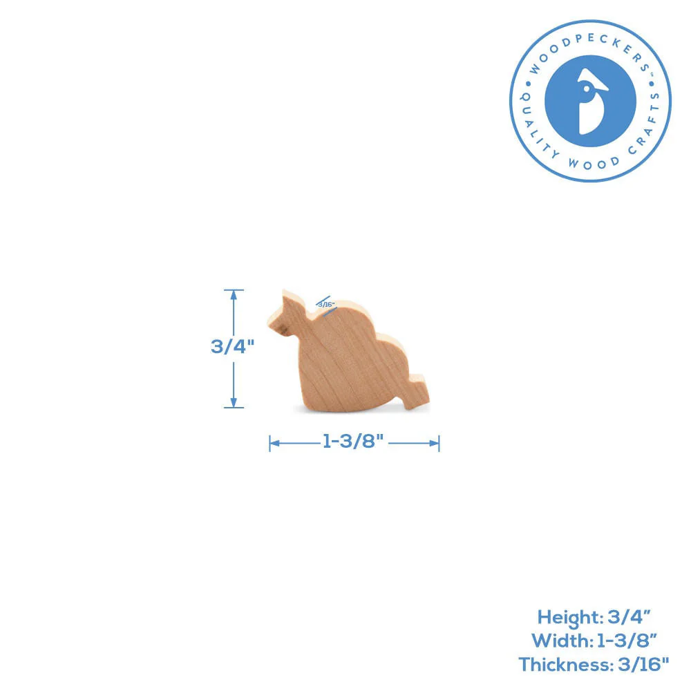 3/4" Wood Cupid Heart Cutout, 3/16" Thick - Image 4