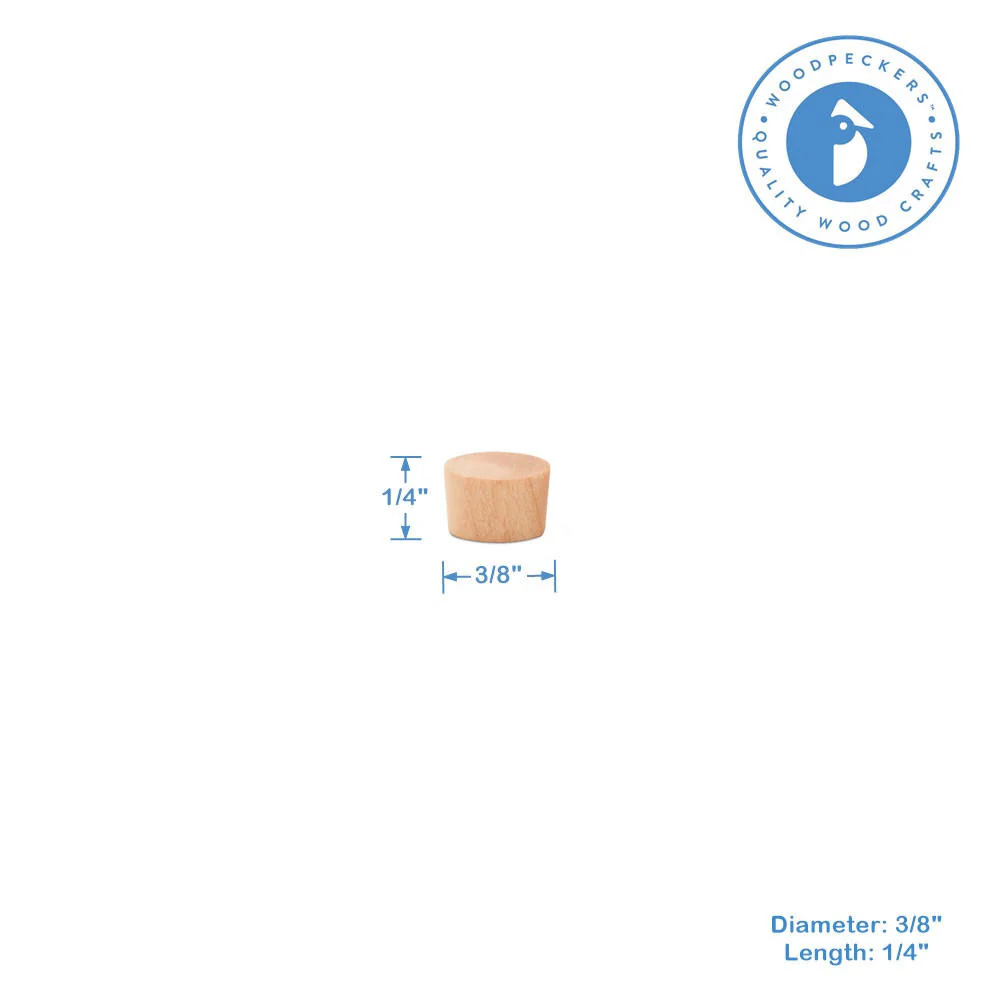 3/8" Cherry Wood Flathead Plug - Image 4