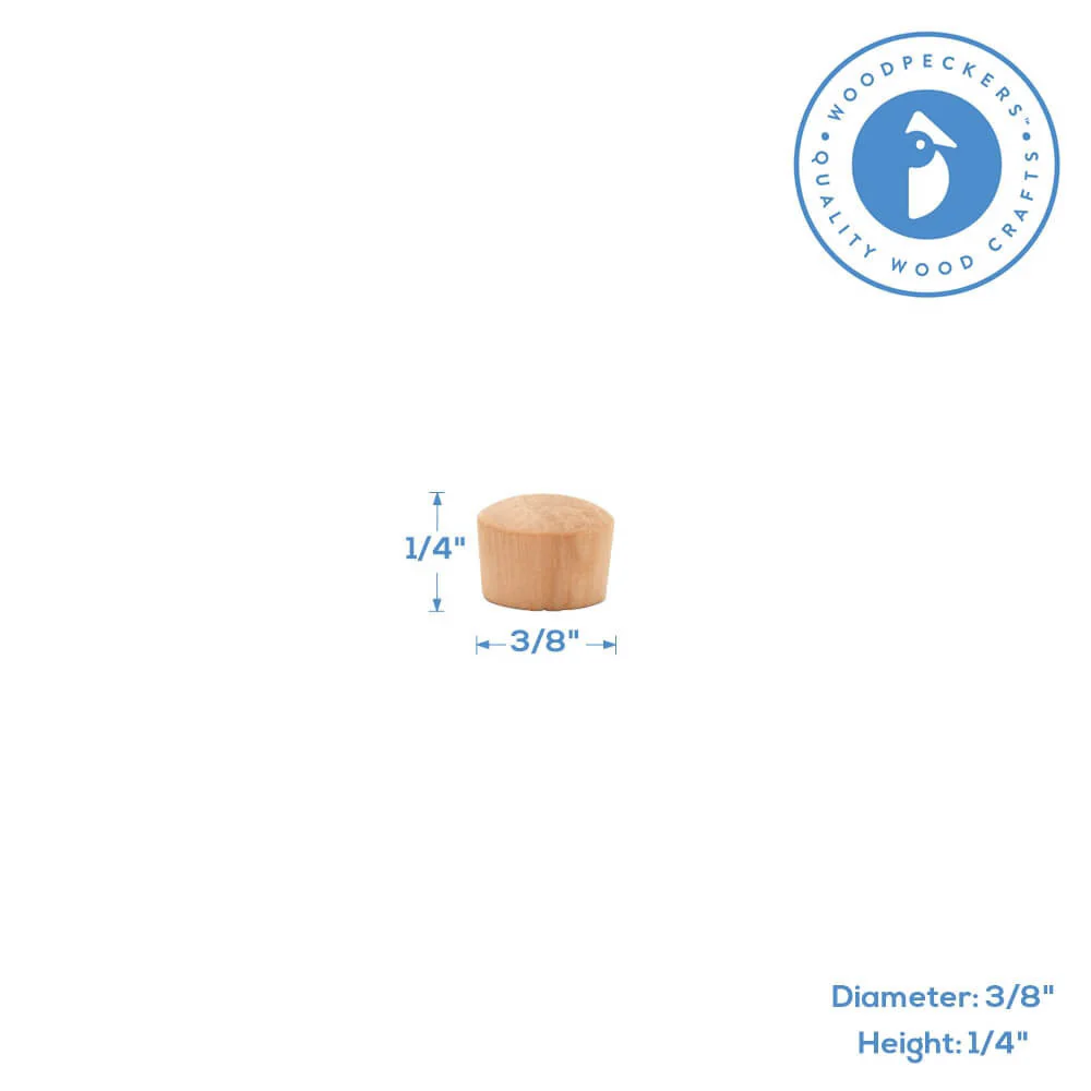 3/8" Oak Roundhead Plug - Image 4