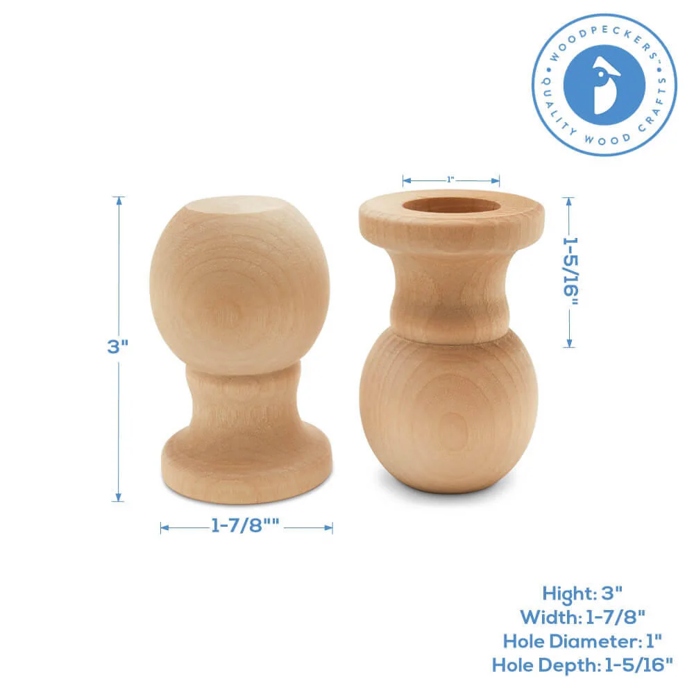 Ball Top Flagpole 3" Wood Finial - Image 5