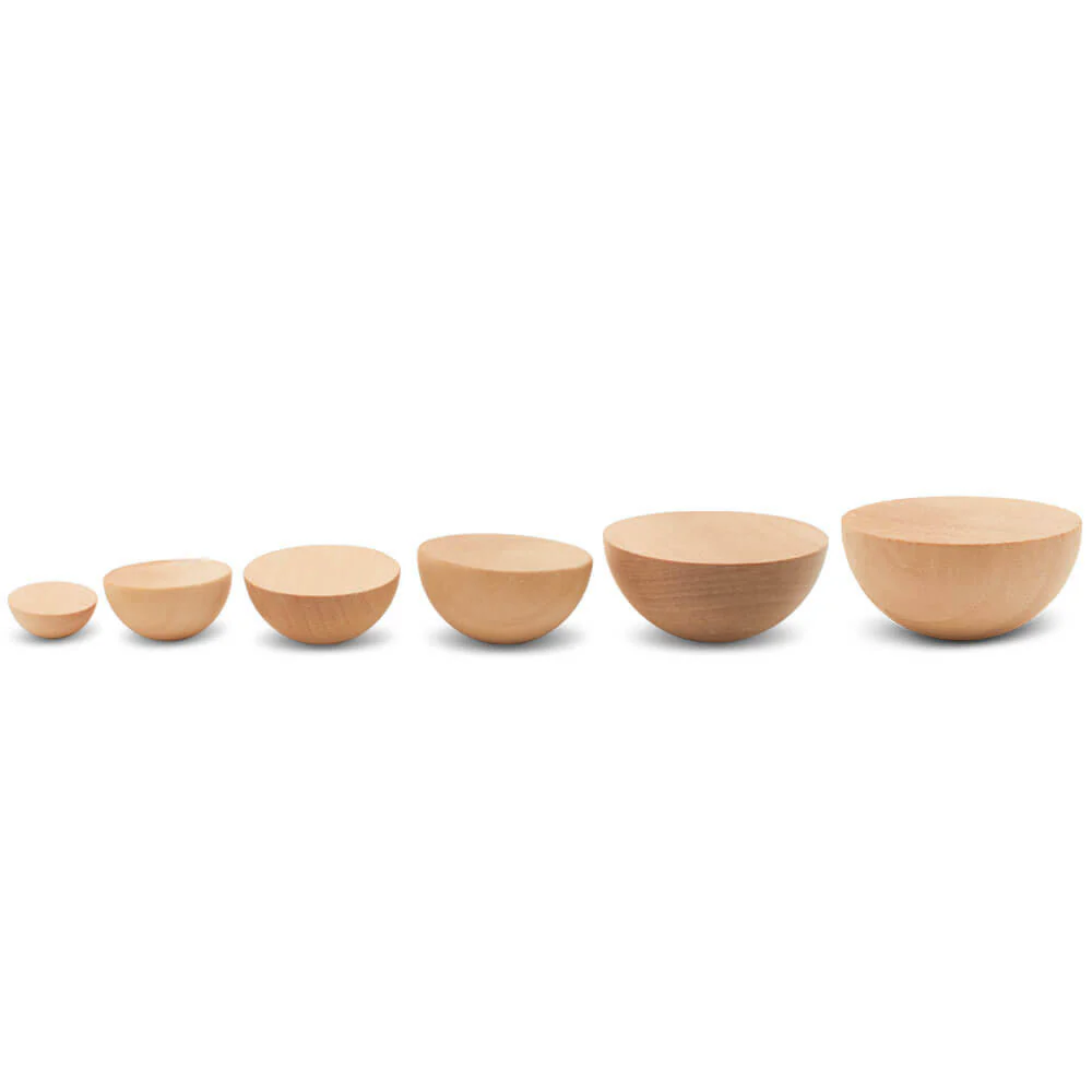 3" Split Wood Ball - Image 4
