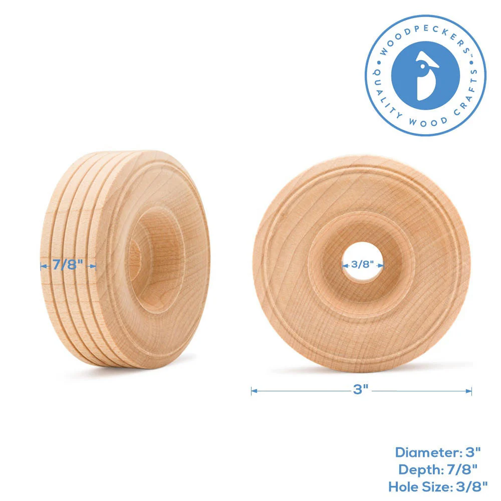 3" Treaded Wheel - Image 6