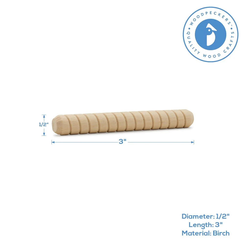 3" x 1/2" Spiral Dowel Pin - Image 2