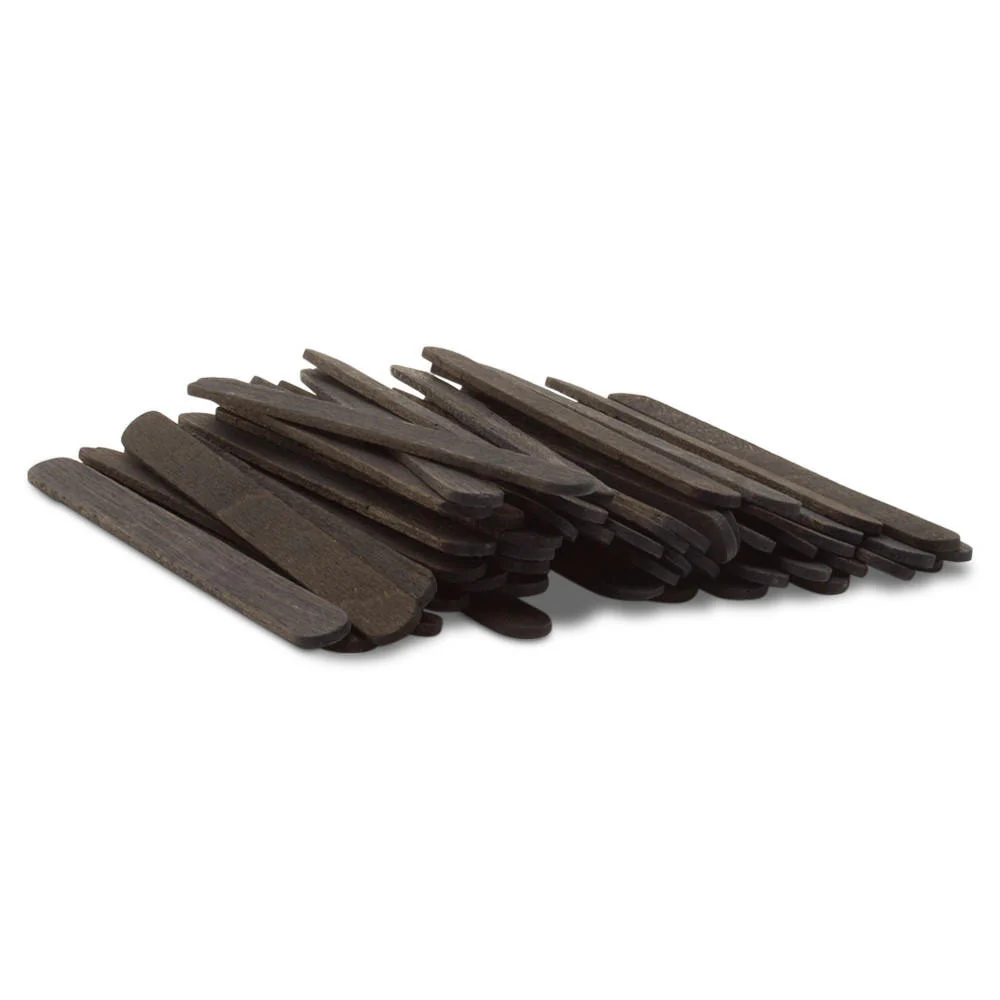 4-1/2" Black Wooden Popsicle Sticks, Pack Of 100 - Image 2