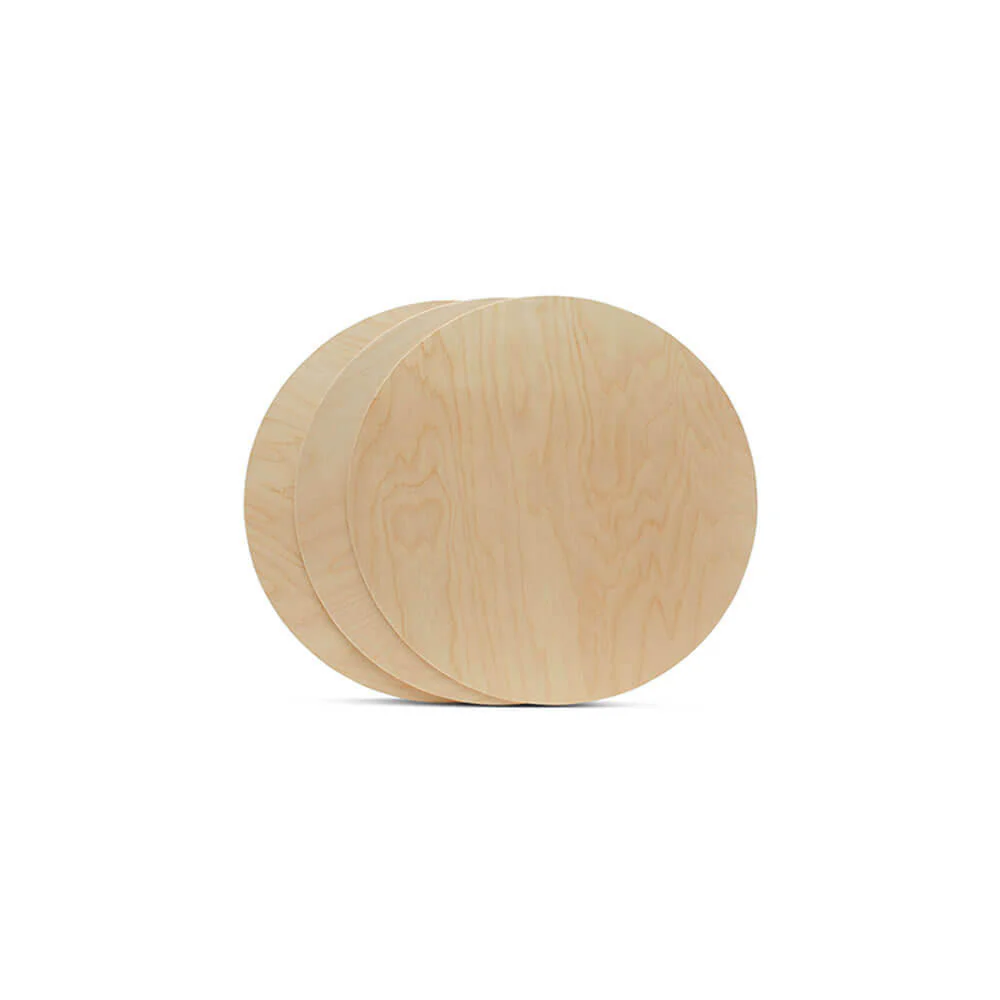 4-1/2" Wooden Circle Cutout - Image 2