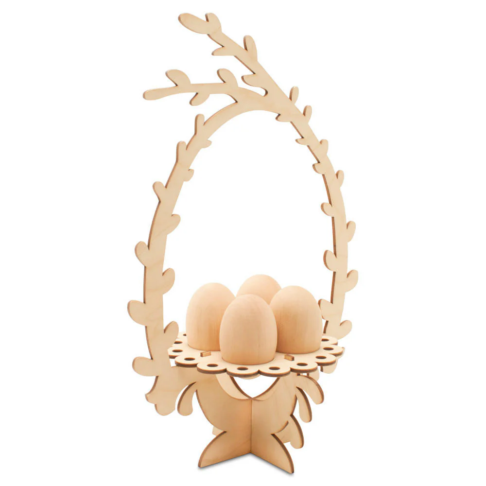 4-Egg Display Kit With Eggs, Bird Nest Style