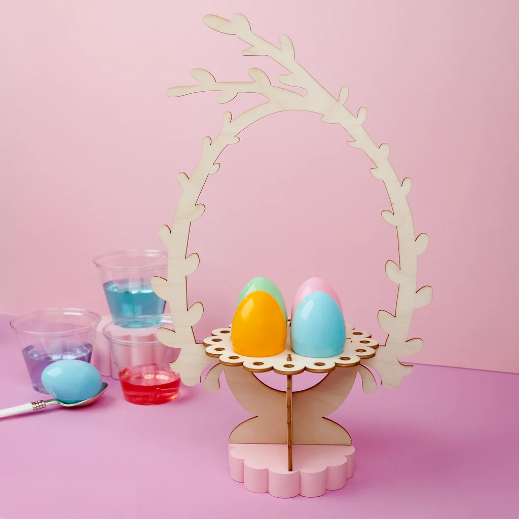 4-Egg Display Kit With Eggs, Bird Nest Style - Image 2