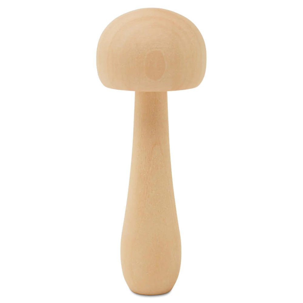 4" Wood Mushroom